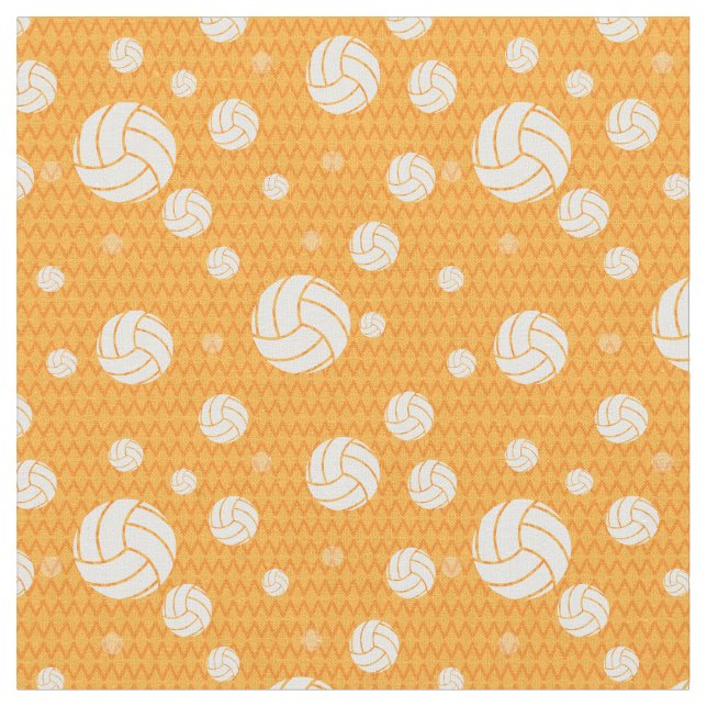 Tela Chevron amarillo de voleibol con patrón (De cerca)