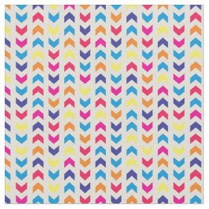 Tela Chevron azteca colorido