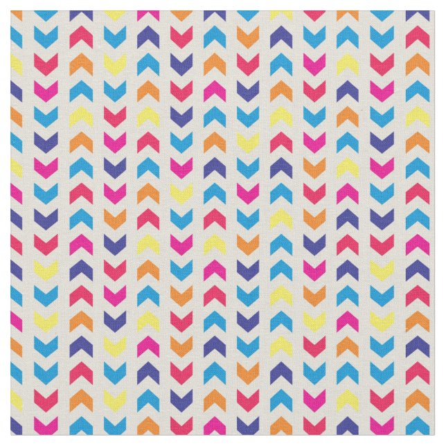 Tela Chevron azteca colorido (De cerca)