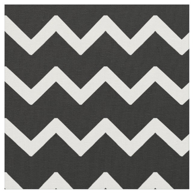 Tela Chevron blanco negro (De cerca)