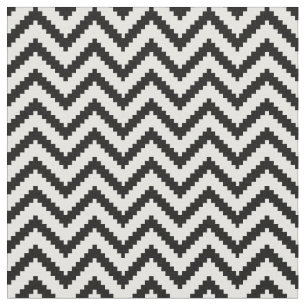 Tela Chevron blanco y negro