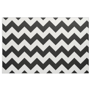 Tela Chevron blanco y negro