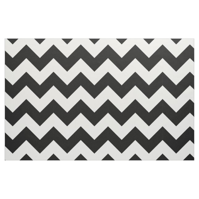 Tela Chevron blanco y negro ("Cuarto gordo" (fat quarter))