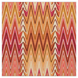 Tela Chevron Damask, oro, óxido y crema