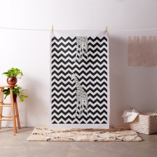 Tela Chevron de Safari Negro con la escala L de la Gira