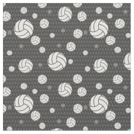 Tela Chevron de Voleibol Gris Patterado