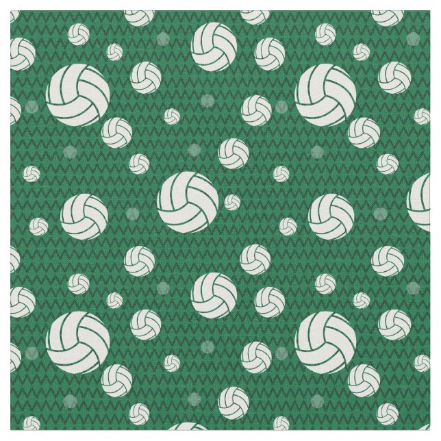 Tela Chevron de Voleibol Verde Patentado (De cerca)