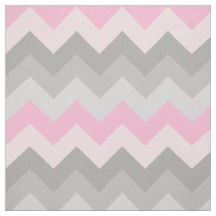 Tela Chevron gris rosa Ombre