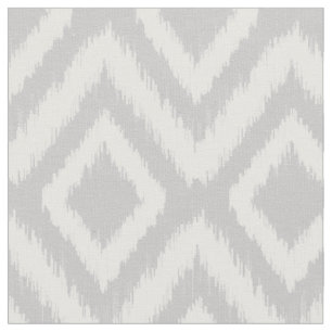 Tela Chevron Ikat Tribal Gris