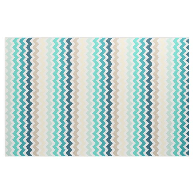 Tela Chevron medio raya amarillo azul (Yarda)