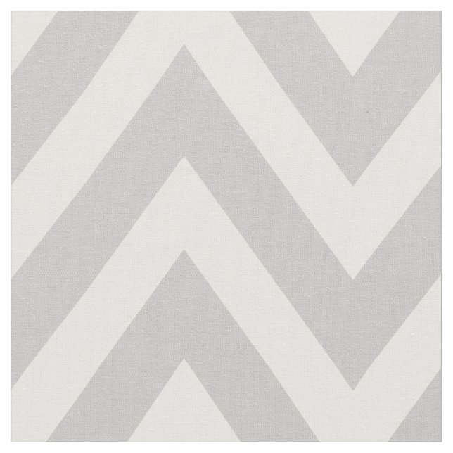 Tela Chevron moderno gris a gran escala (De cerca)