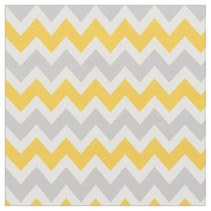 Tela Chevron moderno gris y amarillo
