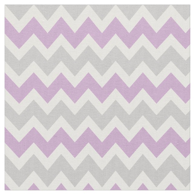 Tela Chevron moderno gris y morado (De cerca)