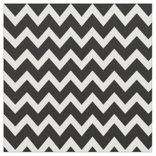 Tela Chevron moderno negro y blanco