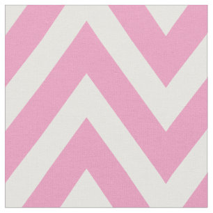 Tela Chevron moderno rosa de gran escala