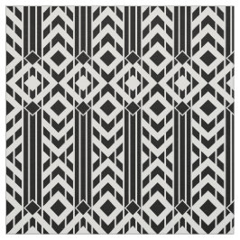 Tela Chevron negro y blanco de lujo raya geométrico