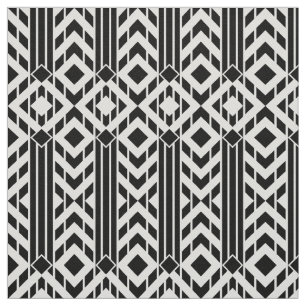 Tela Chevron negro y blanco de lujo raya geométrico