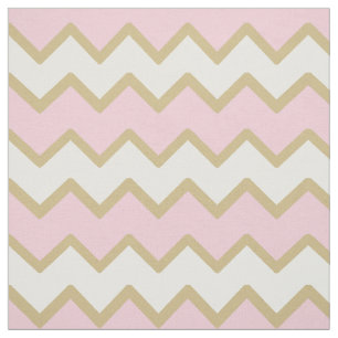 Tela Chevron Rosa Dorada