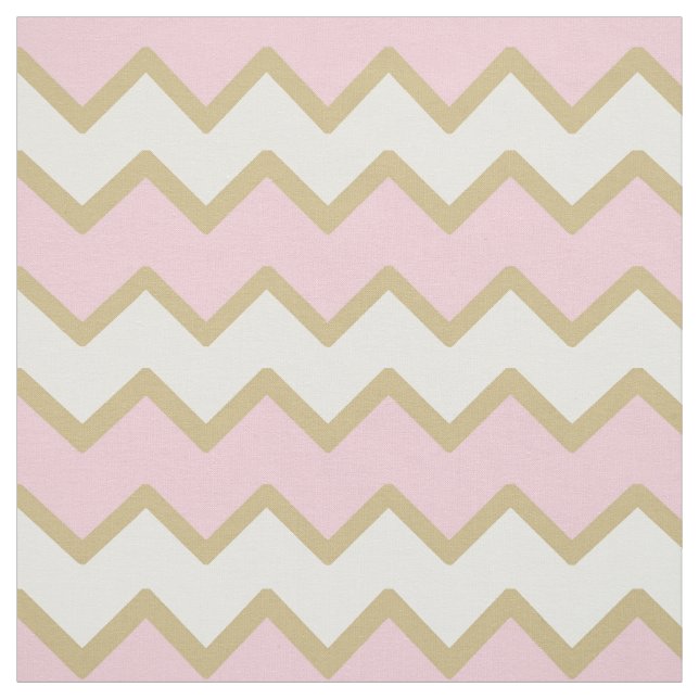 Tela Chevron Rosa Dorada (Retal)