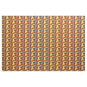 Tela chevrons contemporáneos de moda multicolor