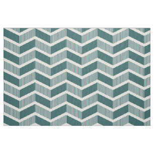 Tela Chevrons escalonados - Moss Green