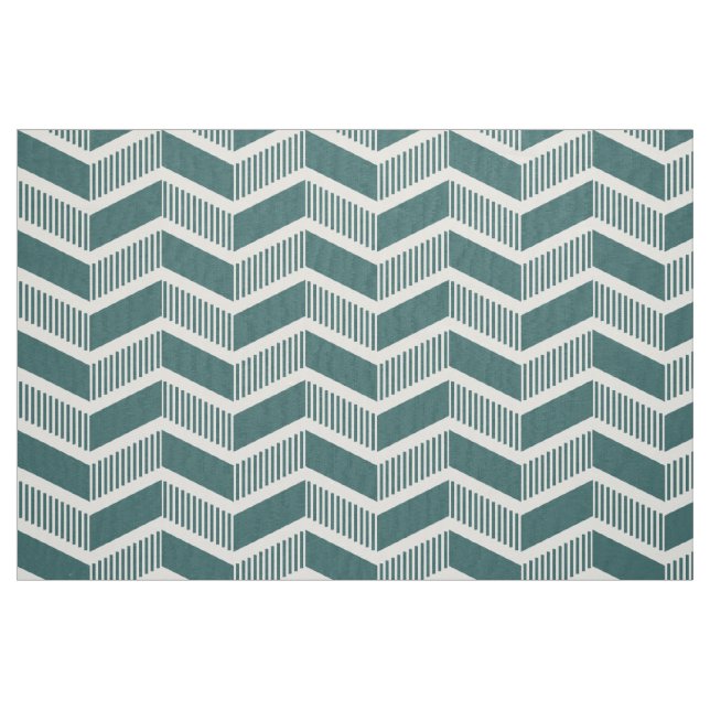Tela Chevrons escalonados - Moss Green ("Cuarto gordo" (fat quarter))