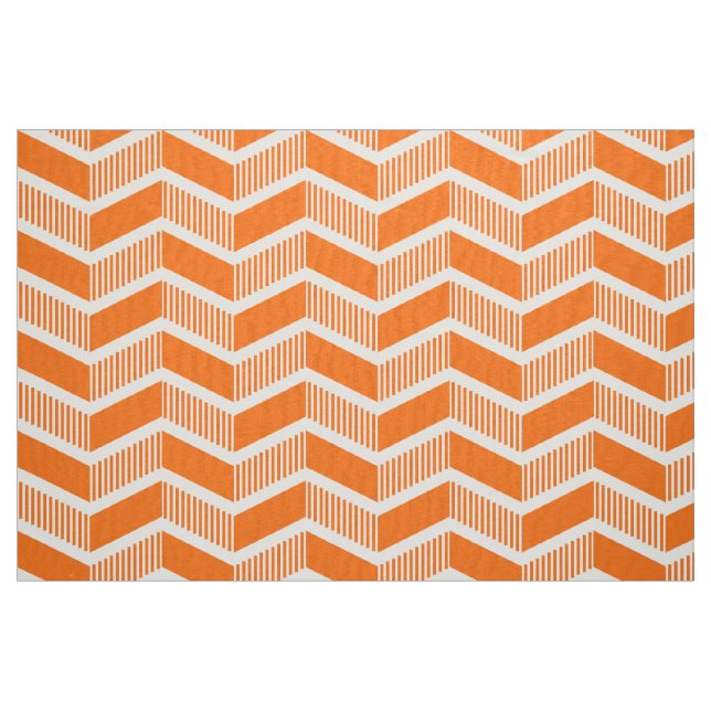 Tela Chevrons Stepped - Naranja ("Cuarto gordo" (fat quarter))