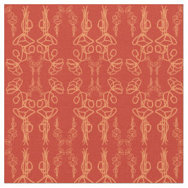 Tela Chic Custom Red Field Poppies Outline