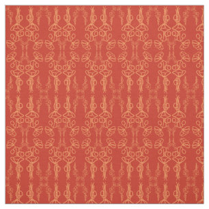 Tela Chic Custom Red Field Poppies Outline
