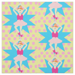 Tela Chica Ballerina Sobre El Tejido De Punto De Polka 