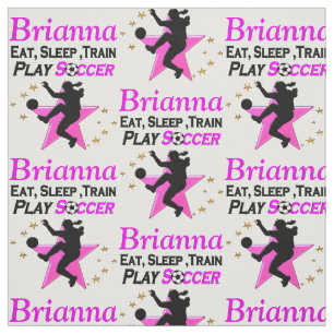 Tela CHICA DE CÓCCER PERSONALIZADO bonito PINK