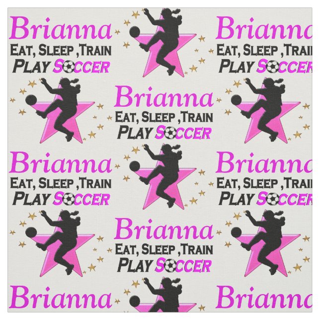 Tela CHICA DE CÓCCER PERSONALIZADO bonito PINK (Retal)