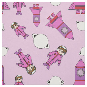 Tela Chica del astronauta en rosa y púrpura del espaci