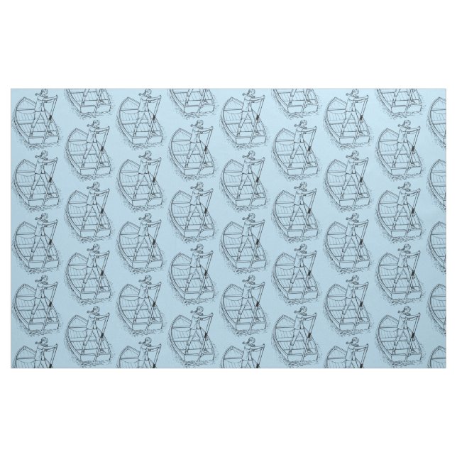Tela Chica Power Sculling Boat Thunder_Cove ("Cuarto gordo" (fat quarter))