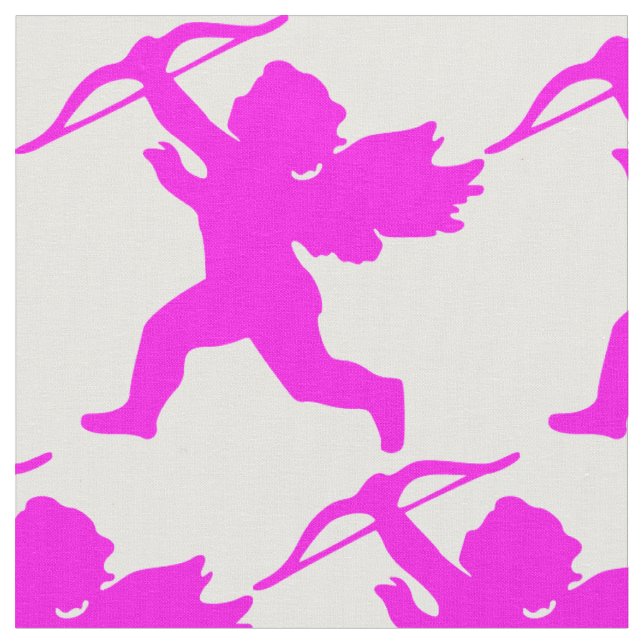 Tela Chica rosa Angel Fabric (De cerca)