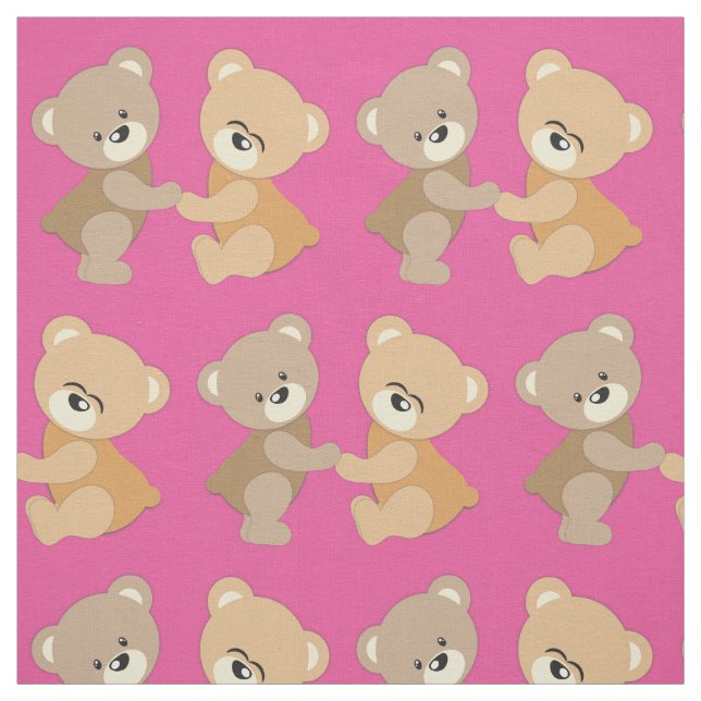 Tela Chicas Cute Teddy Bears (Retal)