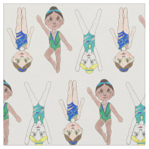Tela Chicas De Natación Sincronizados Síncronos Deporte