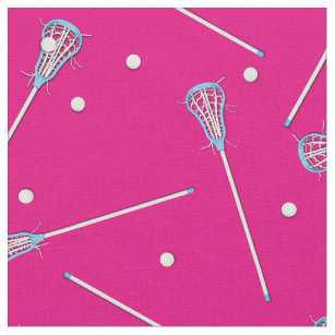 Tela Chicas deportivos Lacrosse Decoración rosa
