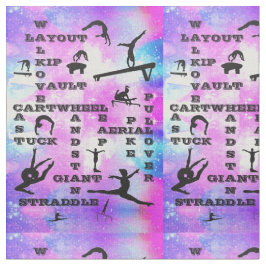 Tela Chicas Gimnasia Habilidades Impresión de crucigram