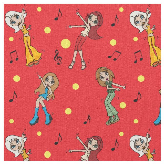 Tela Chicas Personalizados bailarines (De cerca)