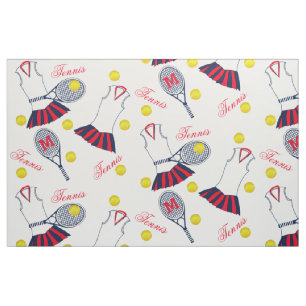 Tela Chicas Racquet y Bolas Monograma