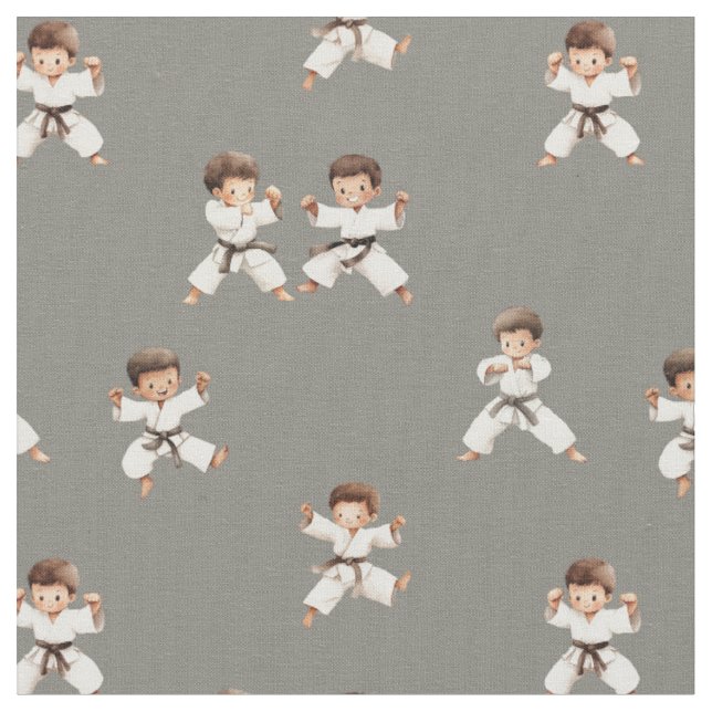 Tela Chicos Karate deporte infantil hobby (De cerca)