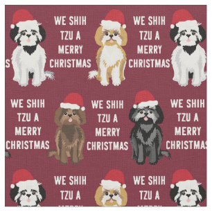 Tela chih tzu graciosos navidades lindos