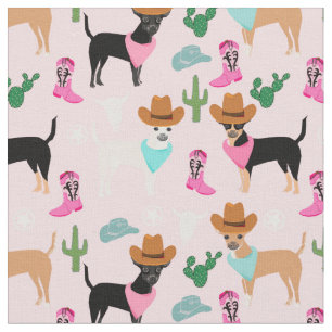 Tela Chihuahua es una vaquera occidental rosa del sudoe