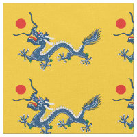 China Dinastía Qing con bandera de dragón china
