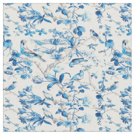 Tela Chinoiserie azul y blanca Oriental Oriental