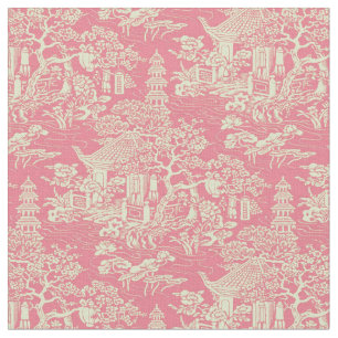 Tela Chinoiserie rosa