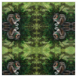 Tela Chipmunk en el bosque Moss