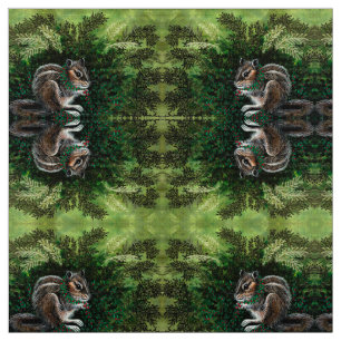 Tela Chipmunk en el bosque Moss