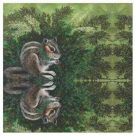 Tela Chipmunk en el bosque Moss